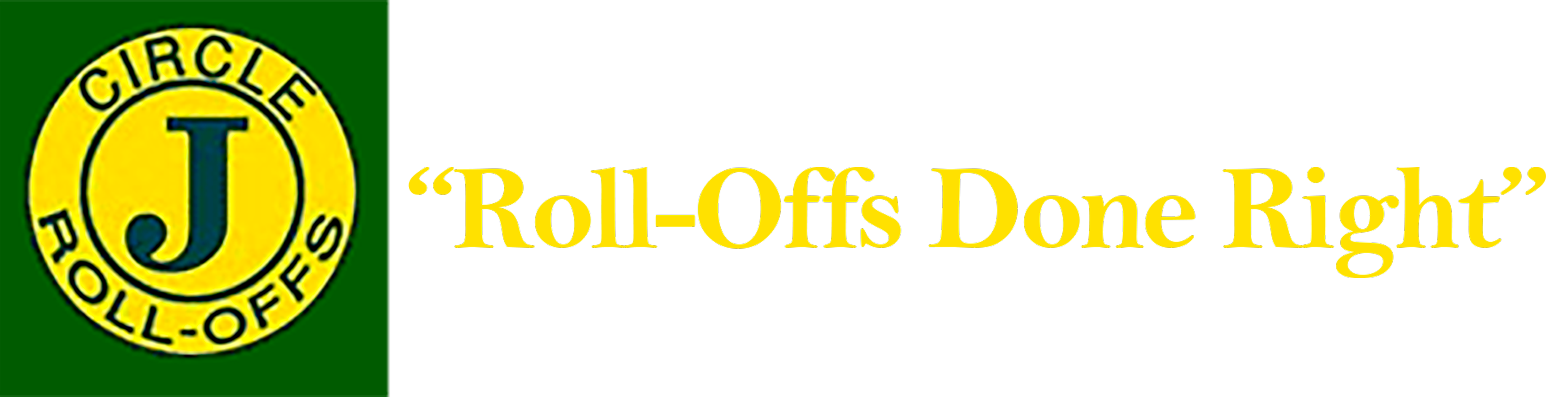 Circle J Roll-Off Dumpster Logo